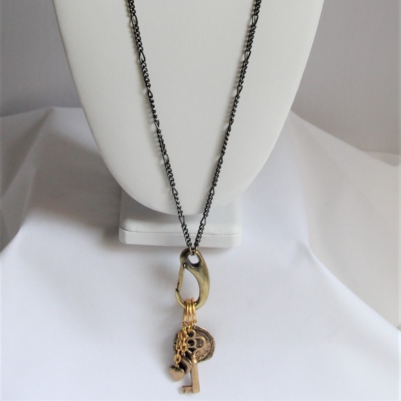 Tat 2 Gunmetal Figaro Chain Necklace - Picture 3 of 8